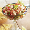 Watermelon Toasted Jalapeno and Shrimp Pico de Gallo